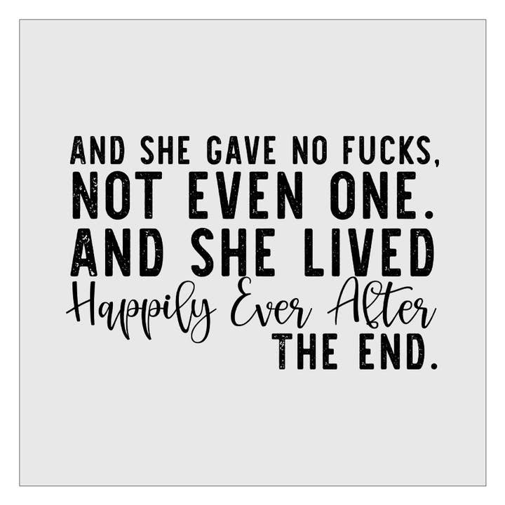 Og Hun Gav Ingen Fucks DTF Transfer for engroshandel hos Flawless Transfers