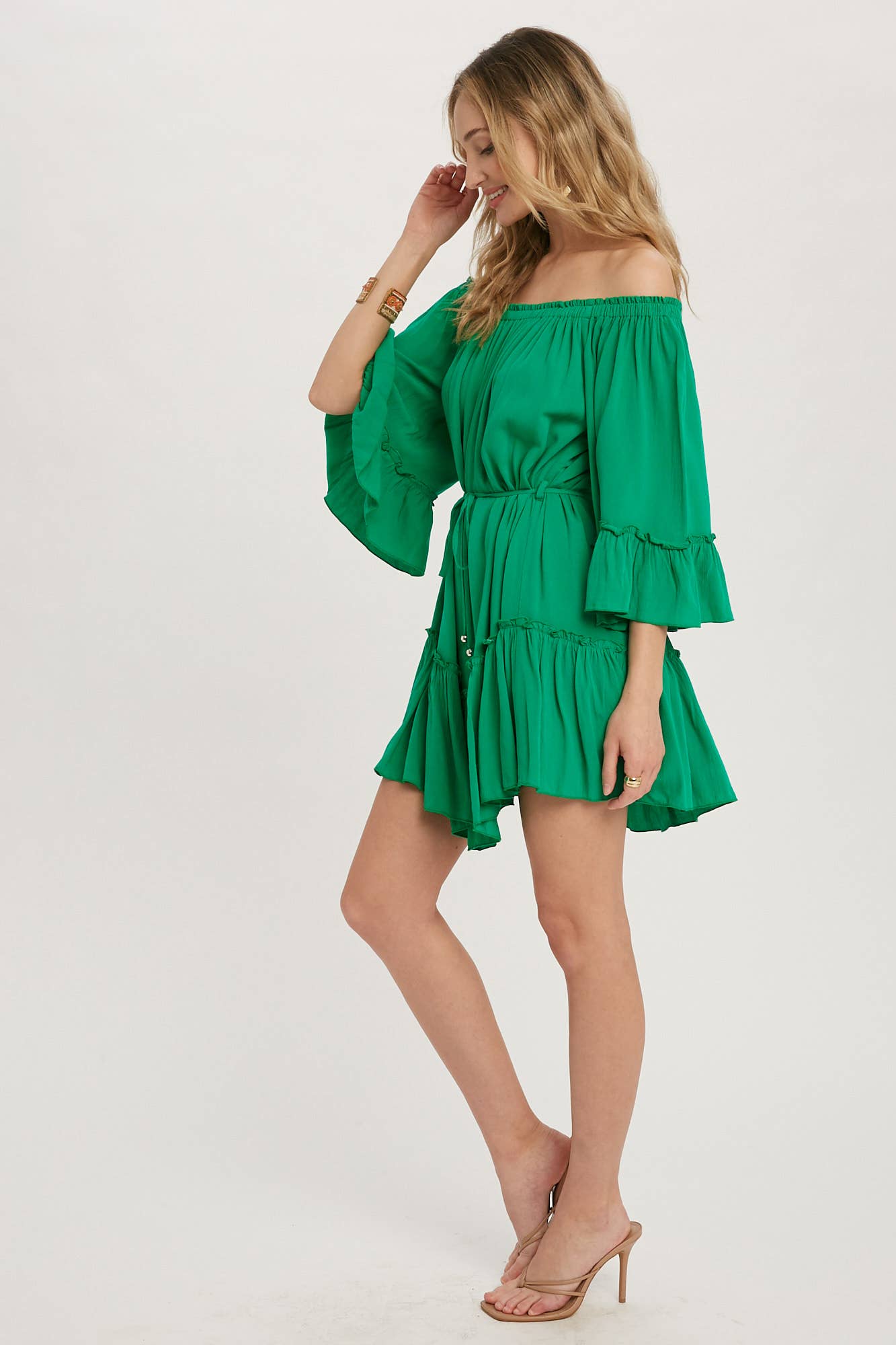 Bluivy - Wholesale Dress - Women's - RUFFLED SOLID BOHO DRESS16