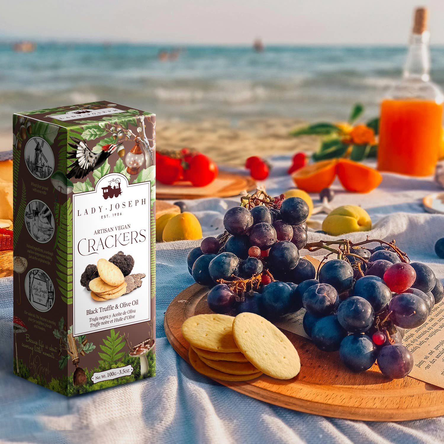 Lady Joseph - Wholesale Crackers - Crackers with Truffle & Olive Oil (snack) Cracker with truffle6