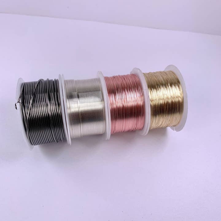 The Bead Bazaar - Wholesale Craft supplies - Gold Plated Wire For Jewelry Making, Non Tarnish Gold Wire Supply, Non Tarnish Wire, 14 Gauge Wire, Thick Gold Wire, Gold Wire Wrapping, Jewelry