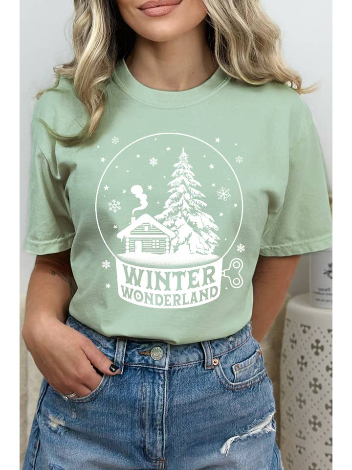BouTeeQue Closet - Wholesale Screen Printed T-Shirt - Women's - BT1776 T Winter WONDERLAND2