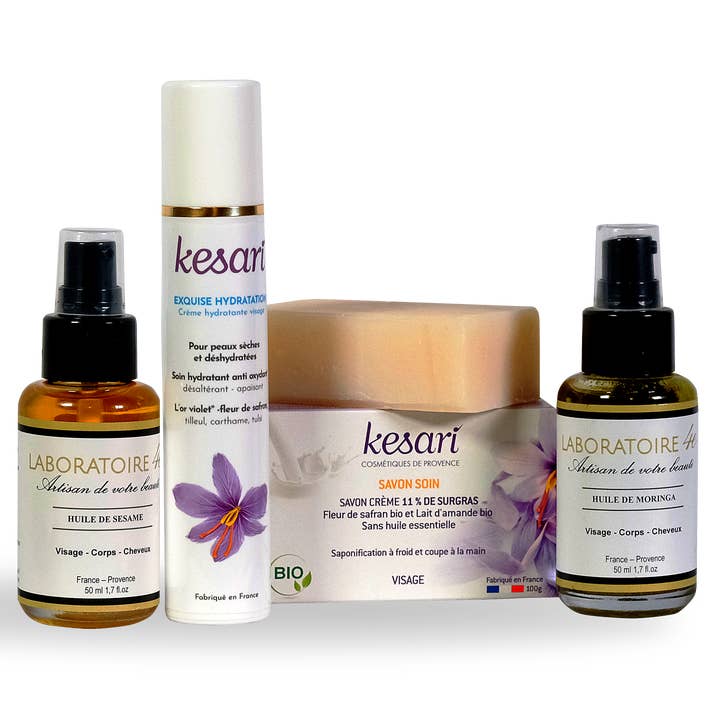 Gesichtspackung für empfindliche Hautcremes und Seifen für den Großhandel von 4E Cosmétique Bio