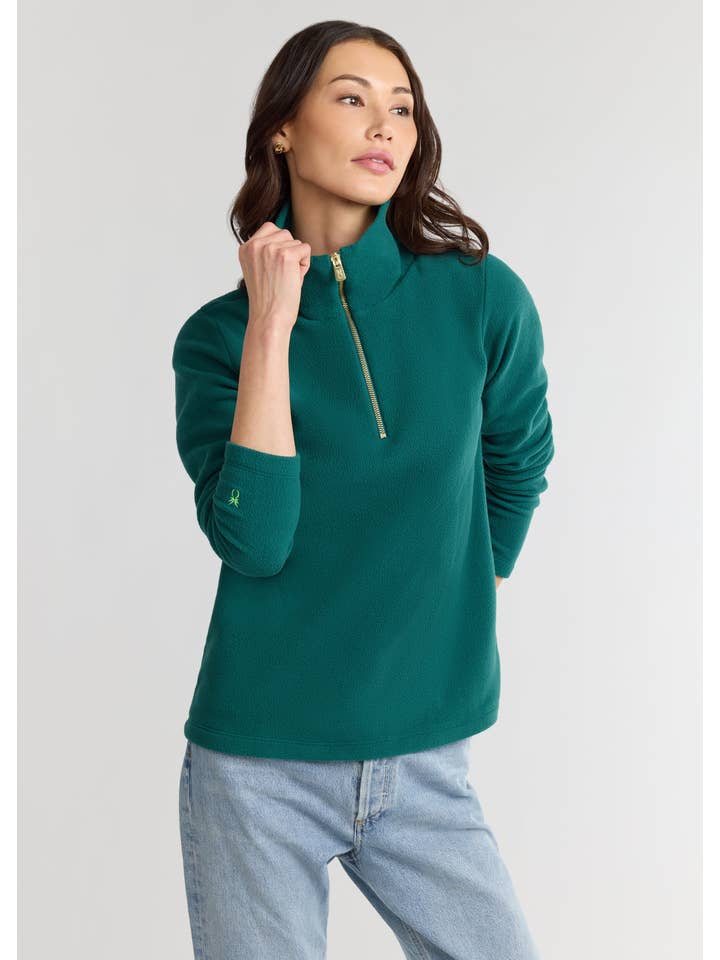 Dudley Stephens - Wholesale Sweatshirt - Women's - Manchester Pullover in Vello Fleece (Woodland Green)