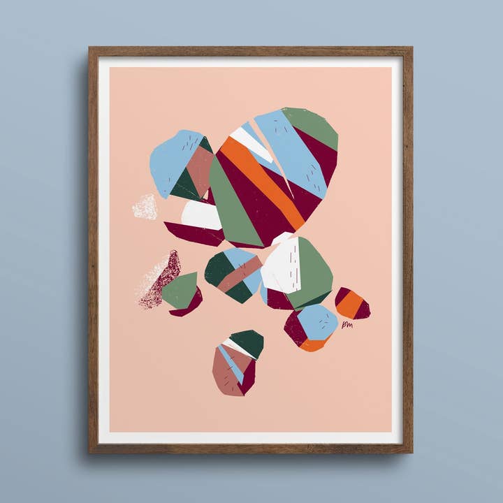 Pebbles – 11 x 14 Print – Wholesale for wholesale by Kautzi Illustrations