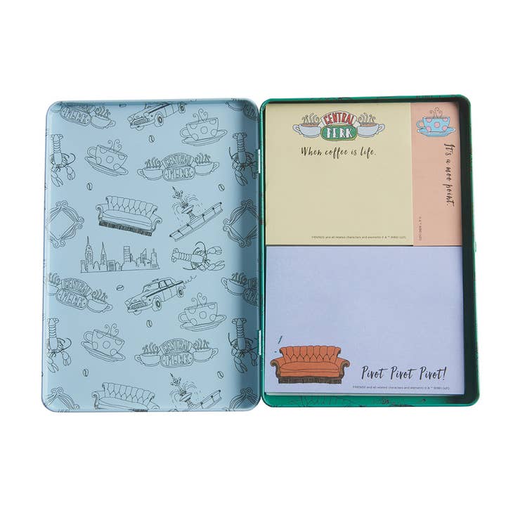 Insight Editions - #1 Pop Culture Publisher - Wholesale Sticky Notes - Friends: Central Perk Sticky Note Tin Set1