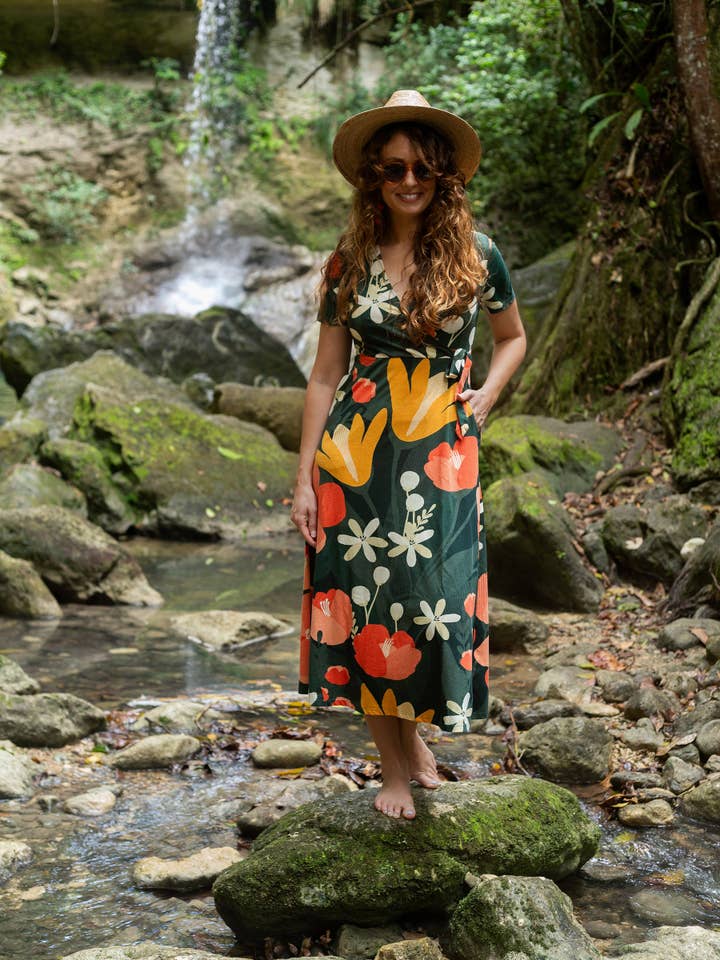 Happy Earth - Wholesale Dress - Women's - Isla Midi Dress | Paradise