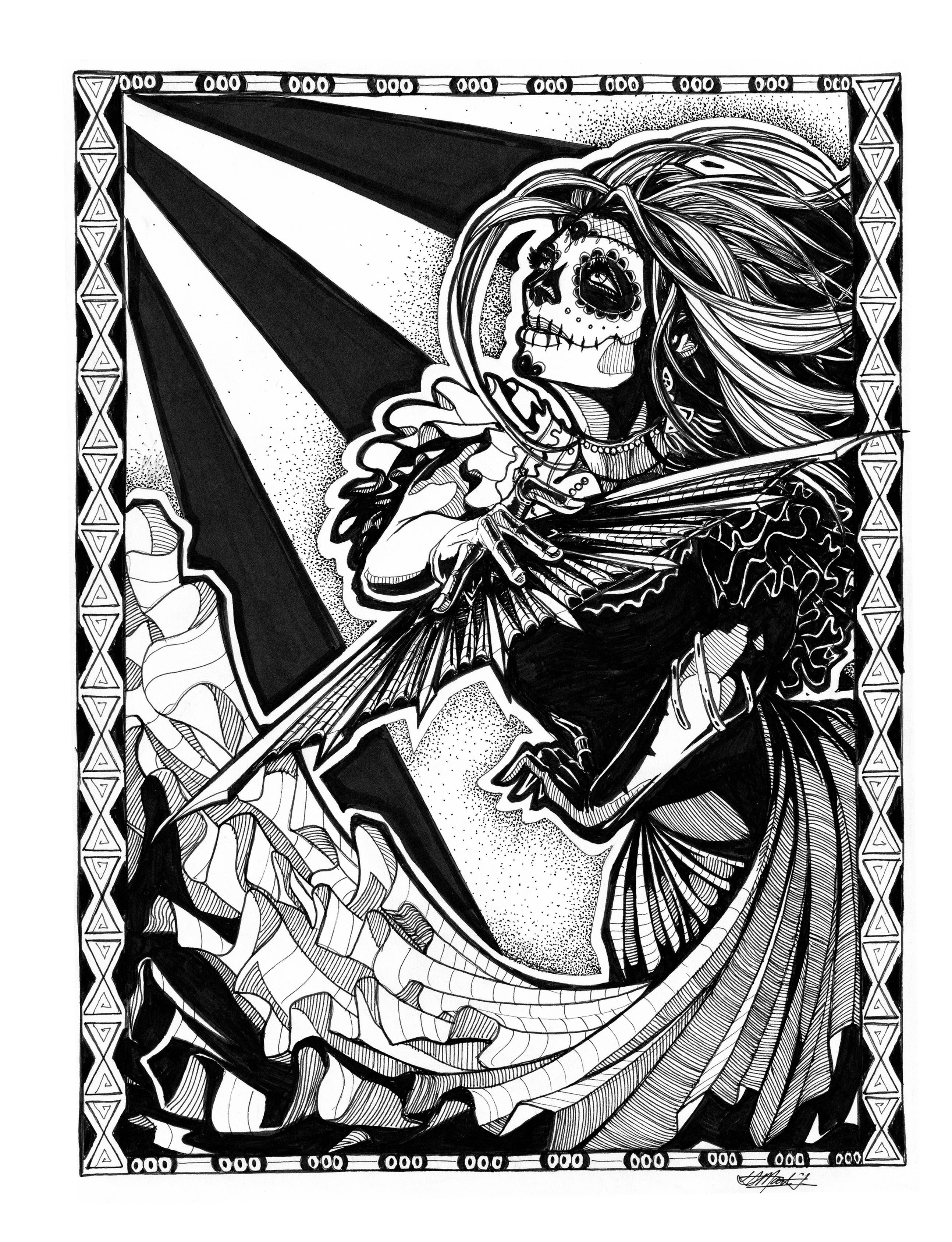 Indi Martin Art - Wholesale Coloring & Activity Book - Adult - Coloring Book: Villains & Villagers - Fantasy Characters4