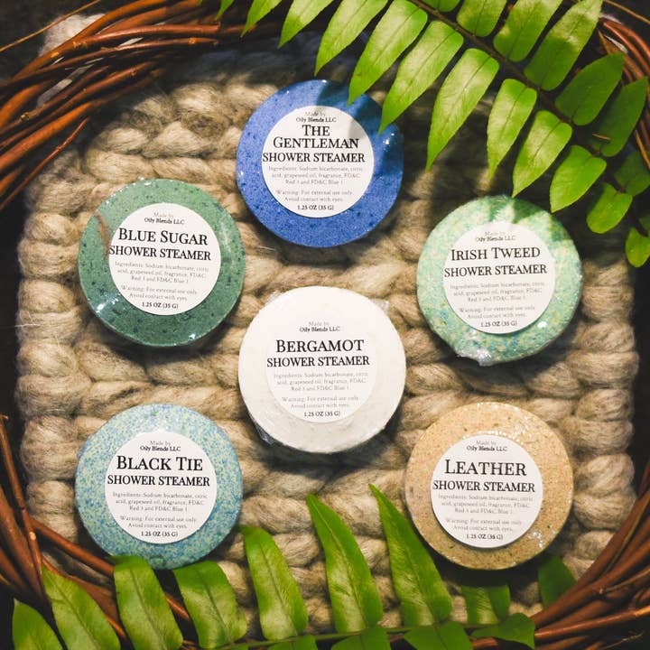 Oily Blends - Wholesale Shower Steamer/Bomb - The Gentlemen Men's Shower Steamers1