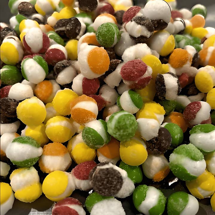 Alpha Wholesale - Vente Bonbons durs - Gems d'Orbite Lyophilisés Planet Xpress Croquants, Bonbons Colorés Thématiques de l'Espace Lyophilisés