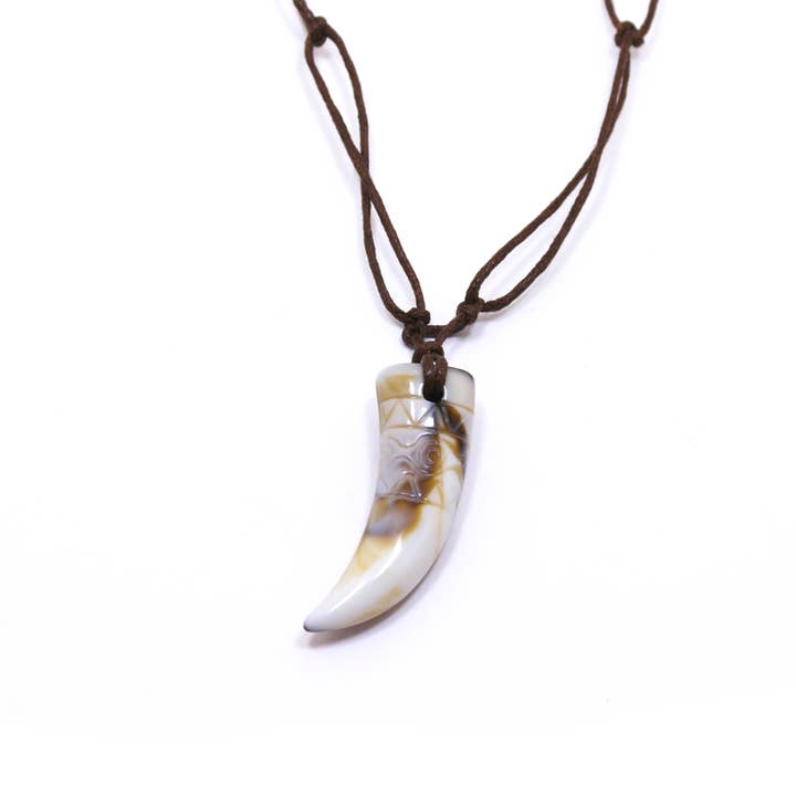 SomeBijoux4You – wholesale Pendant/charm necklace – Tooth Necklace Faux Fang Lion Teeth Jewelry African Choker6