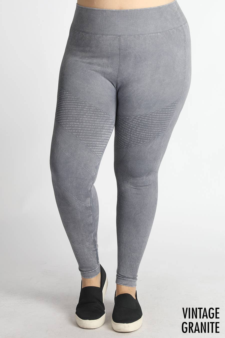 NIKIBIKI - Venta al por mayor Leggings deportivos/cómodos - Mujer - NB7409XL - Tallas Grandes Vintage Moto Jeggings7