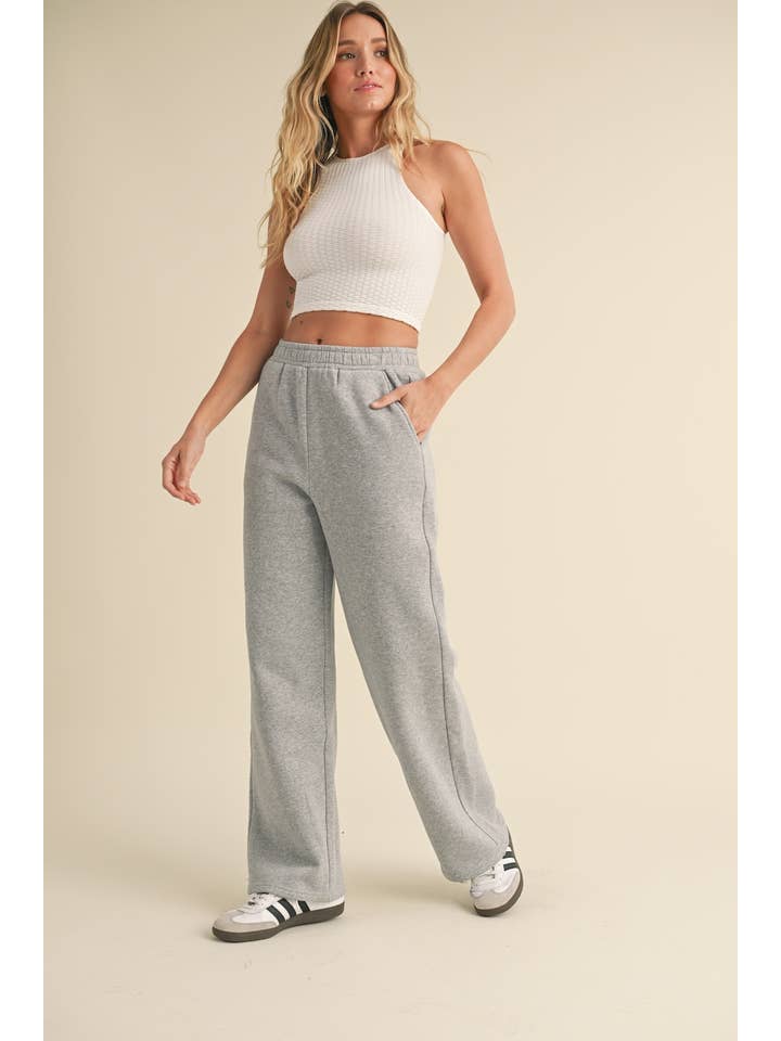 KIMBERLY C – Großhandel Lounge-Trainingshose/-Jogginghose – Damen – Kuschelige Fleece-Jogginghose mit weitem Bein