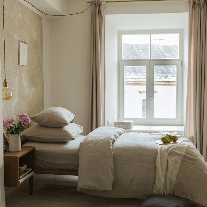 Linen Spells - Wholesale Duvet Cover - Natural Melange Linen Duvet Cover