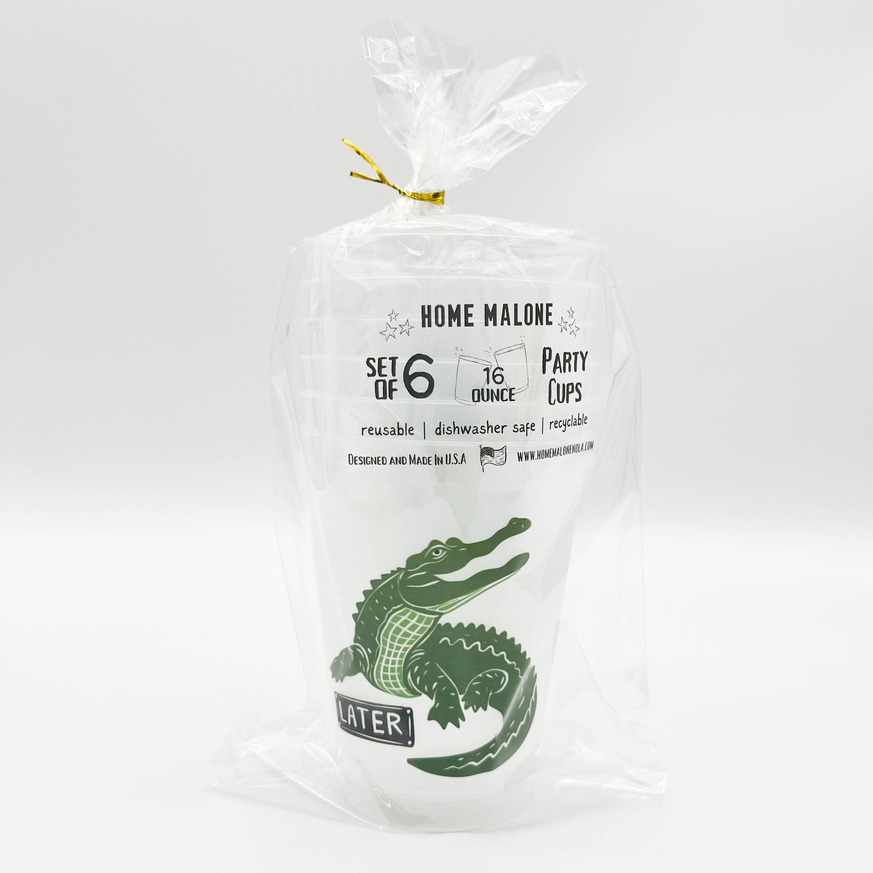 Home Malone - Wholesale Disposable Cup - Later Gator Party Cup Set-Fun Pool BBQ Birthday Drinkware3