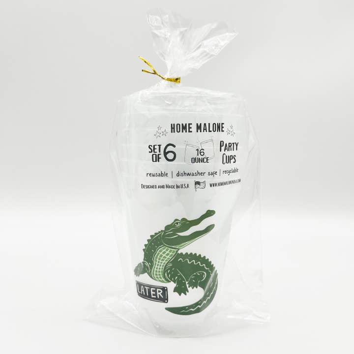 Home Malone - Wholesale Disposable Cup - Later Gator Party Cup Set-Fun Pool BBQ Birthday Drinkware3