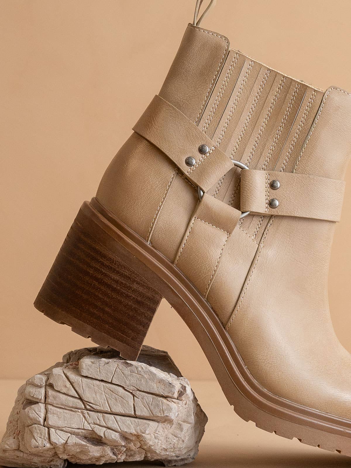 KAKI The Jayden | Bottine de moto kaki en vente sur Faire2