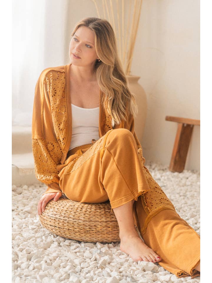 Oddi - Wholesale Pants - Women's - Acid Washed French Terry Pants