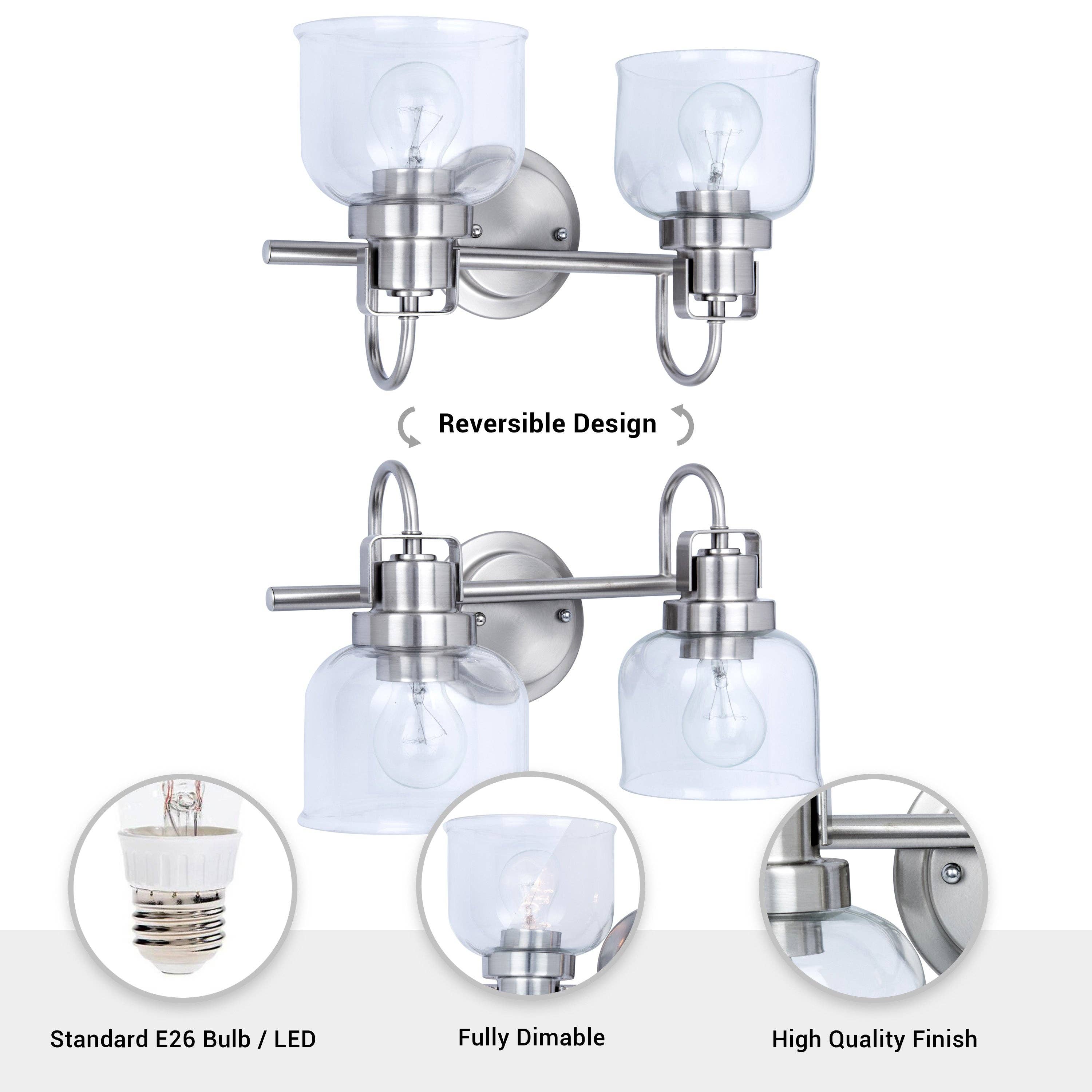 Brio Lighting - Wholesale Sconce - Sale -Brighton Nickel 2-Light Dimmable Vanity Bathroom Light5