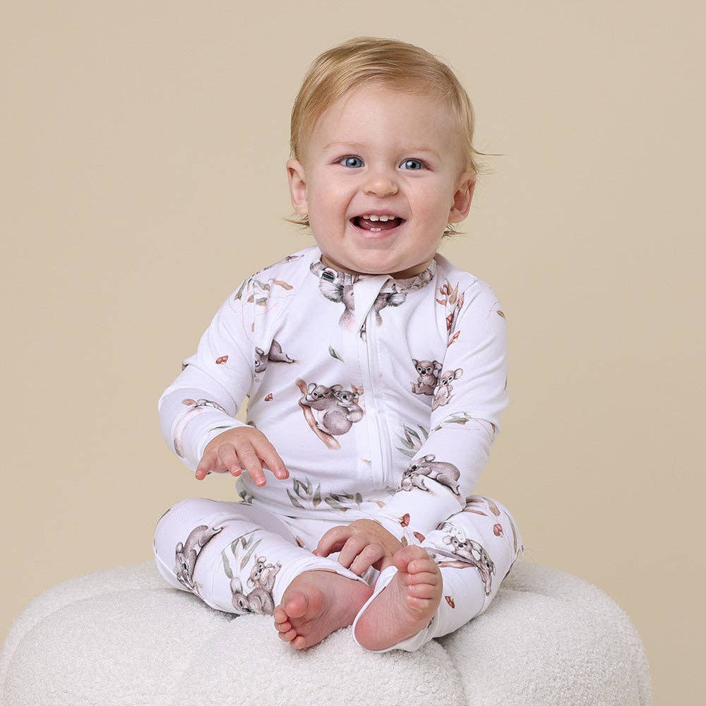 Snuggle Hunny - Wholesale Sleepsuit - Baby - Koala Organic Snugglesuit Convertible Romper0