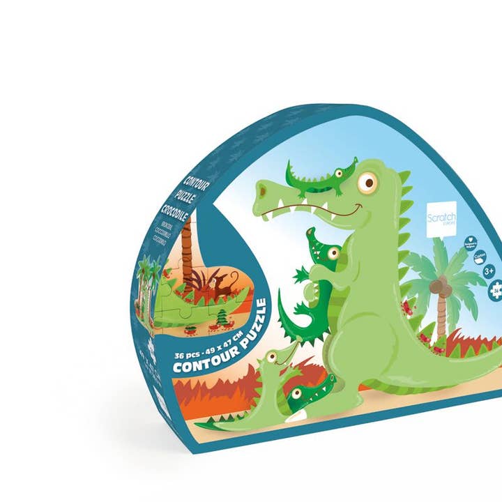 Scratch - Contour Puzzle CROCODILE 36 pièces pour la vente par DAM