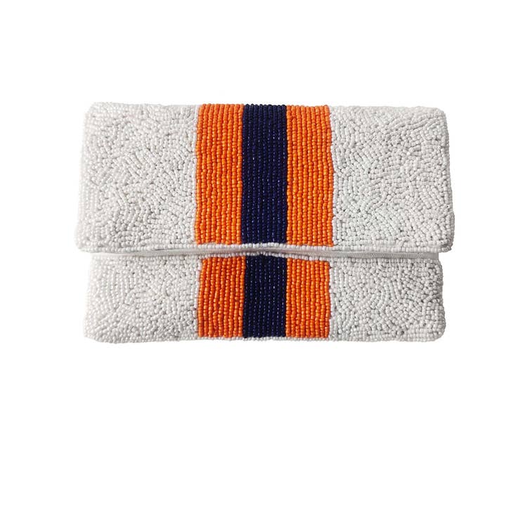 Pizzazz, Inc. – Engroshandel Clutch - Dame – CLEMSON UNIVERSITY MINIKLUTCH MED PERLER0