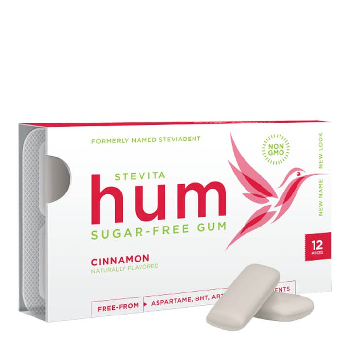 Stevita Naturals - Wholesale Chewing Gum - Hum Sugar-Free Gum - Natural Cinnamon Flavor