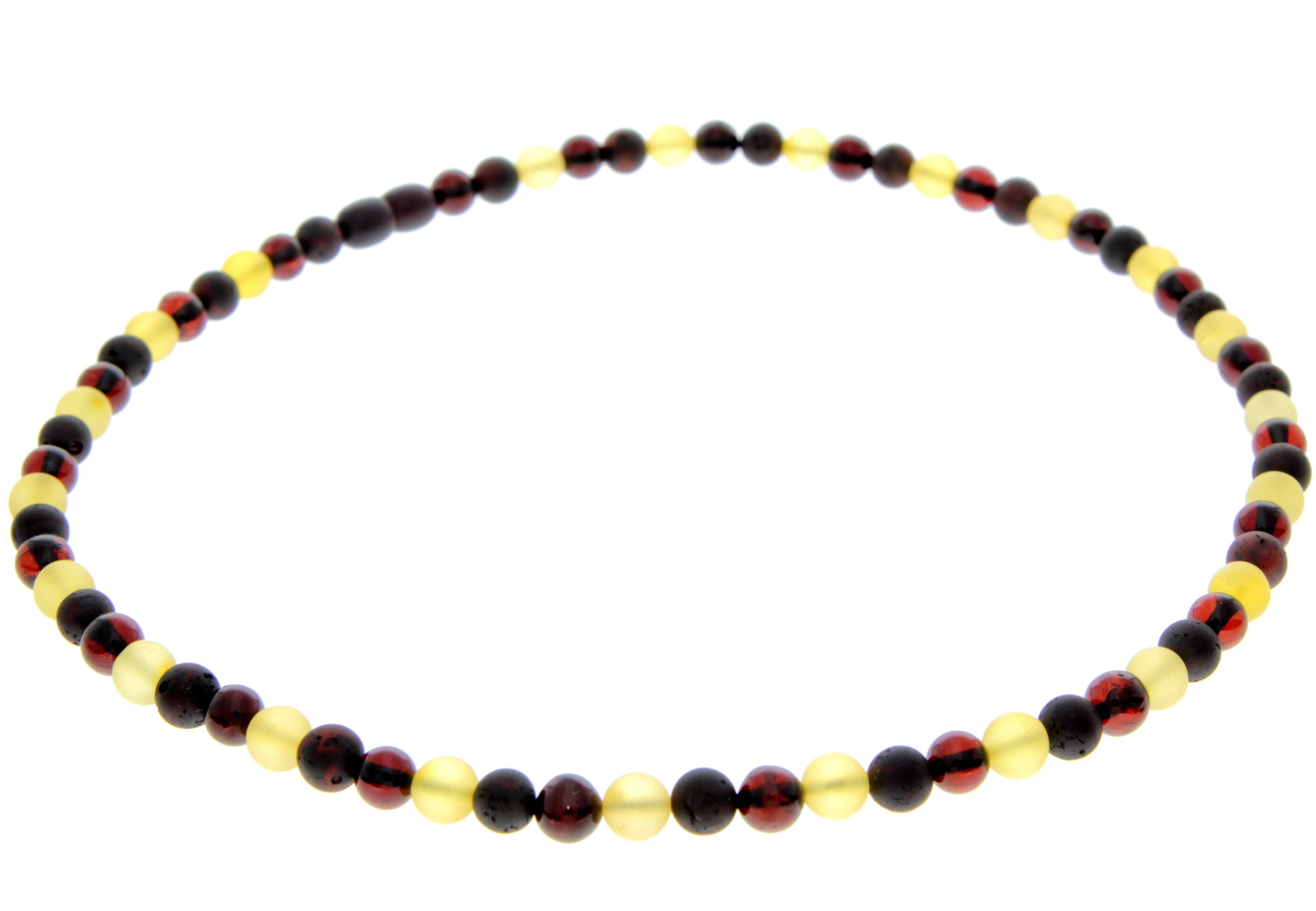 Cognac Genuine Baltic Amber Round Beads for Men / Unisex Beaded Necklace. MB022 for wholesale on Faire3