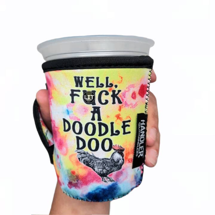 F*** A Doodle Doo Small & Medium Coffee Handler™ for wholesale by Drink Handlers