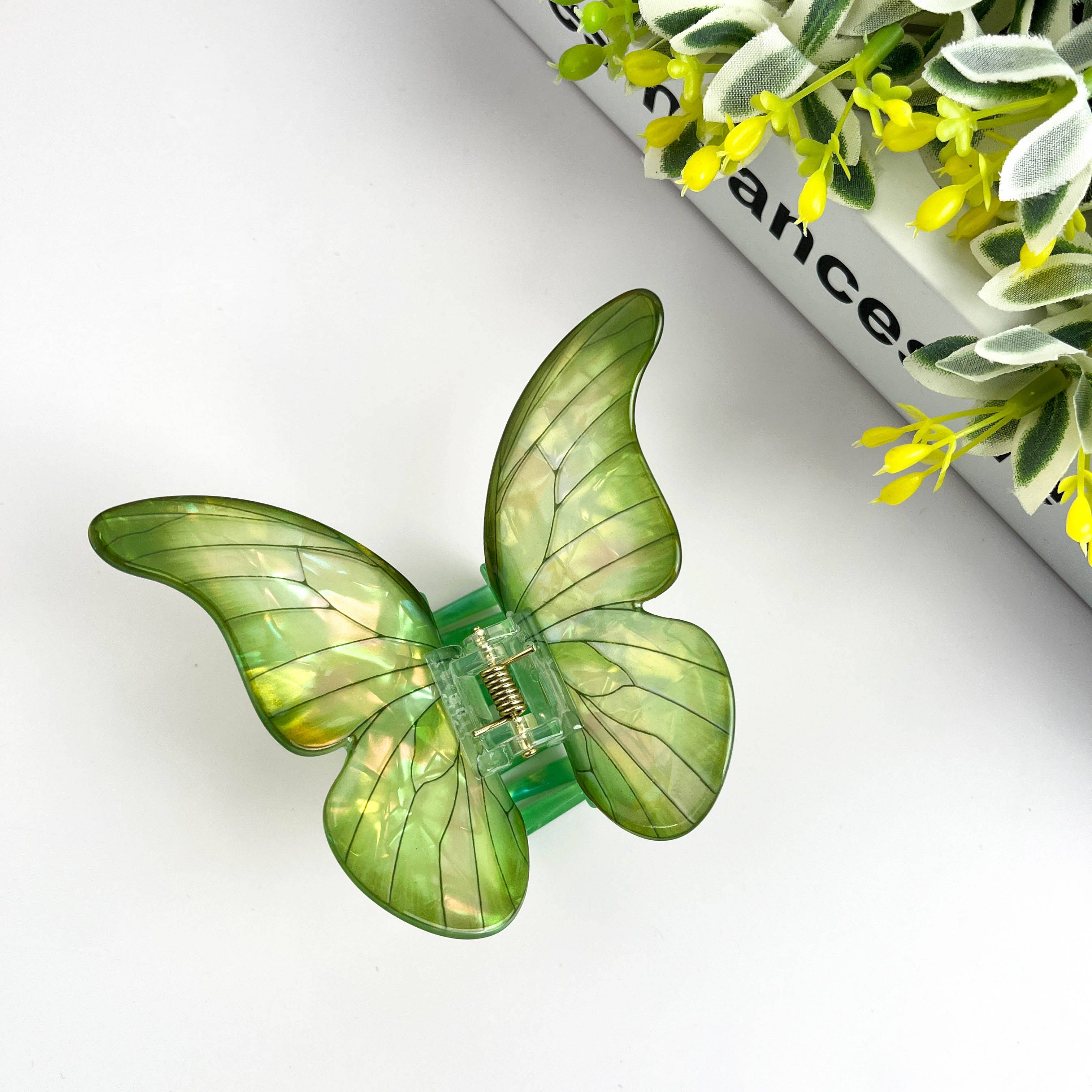 TheDivaSoap - Venta al por mayor Horquilla para el pelo - Mujer - Pinza para cabello con diseño de mariposa, pinza de resorte2