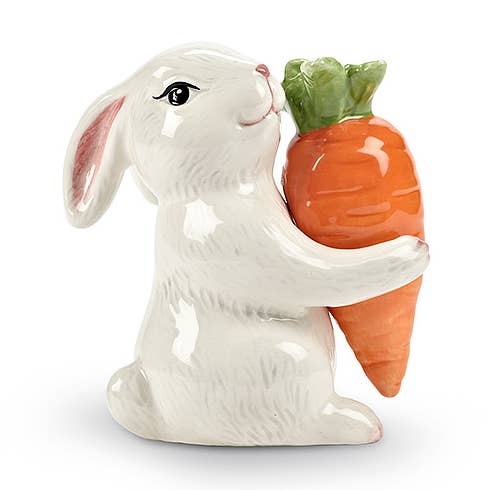 Abbott - Vendita all'ingrosso Set sale e pepe - Coniglietto e carota Sale e pepe - 3,5" H-14550