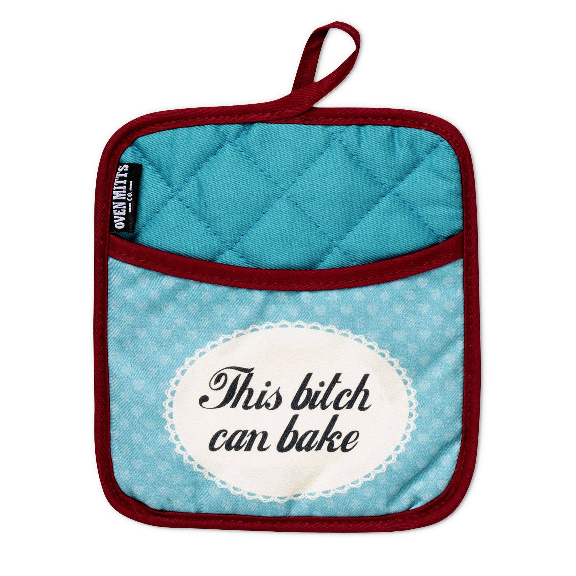 Zapps Clothing - Wholesale Oven Mitt/Pot Holder - This Babe Can Bake Oven Mitts And Potholder Set3
