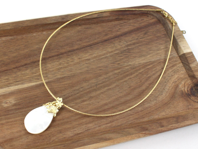 Pretty Persuasions - Wholesale Choker/Collar - N24187 Flower Motif Stone Charm Choker5