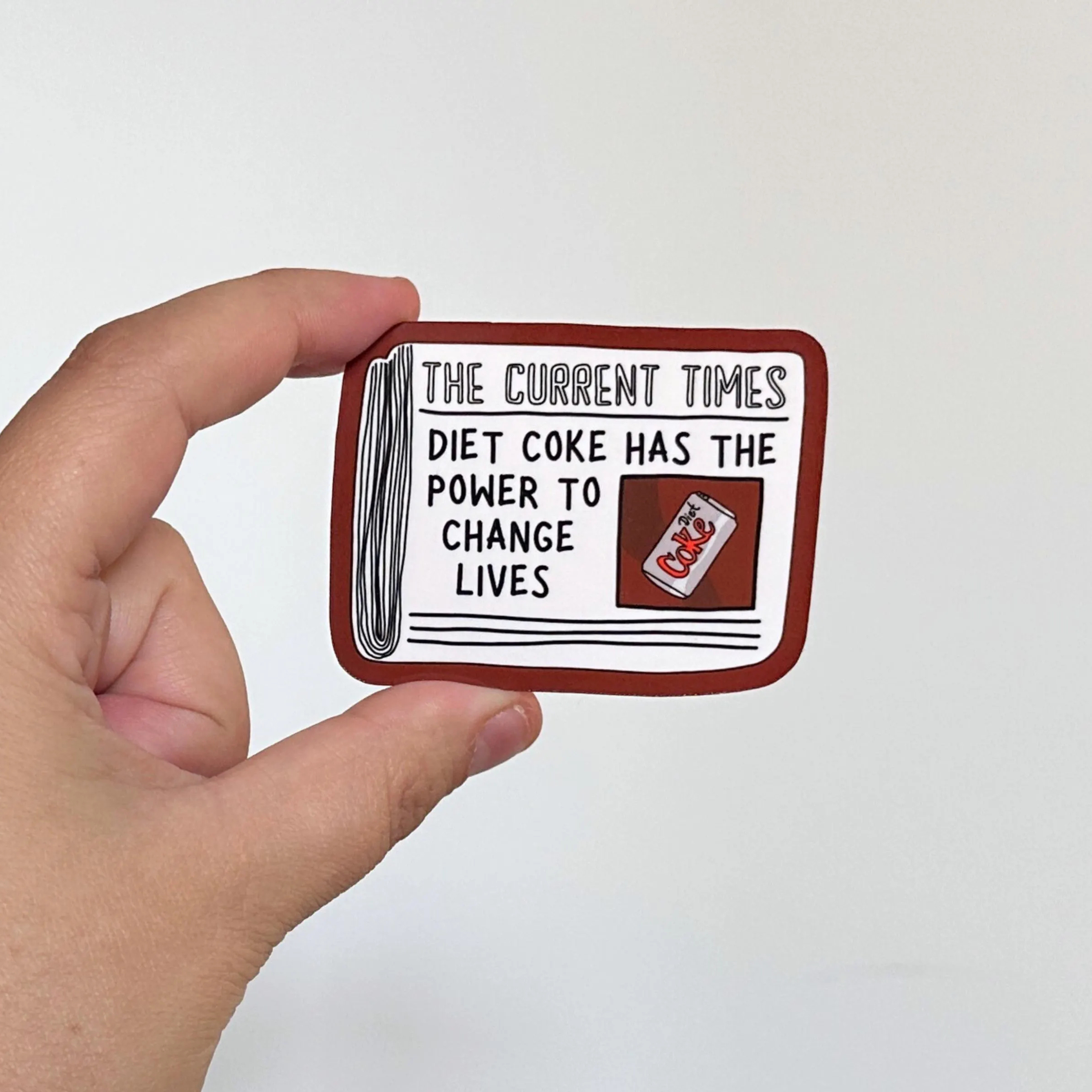 Olive Street Collective - Wholesale Sticker - Diet Coke Newspaper Sticker5