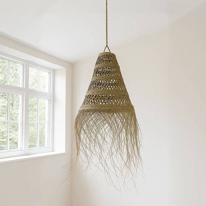 Candeeiro de Suspensão em Palha Artesanal Marroquina #19 por atacado de Etnico del Mondo