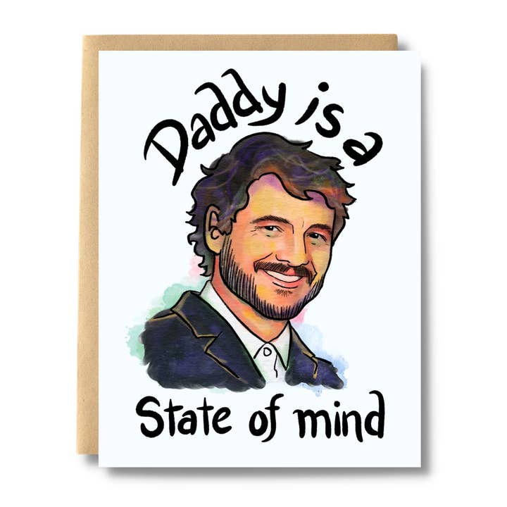 Pedro Pascale Daddy Card for wholesale by Salt & Paper