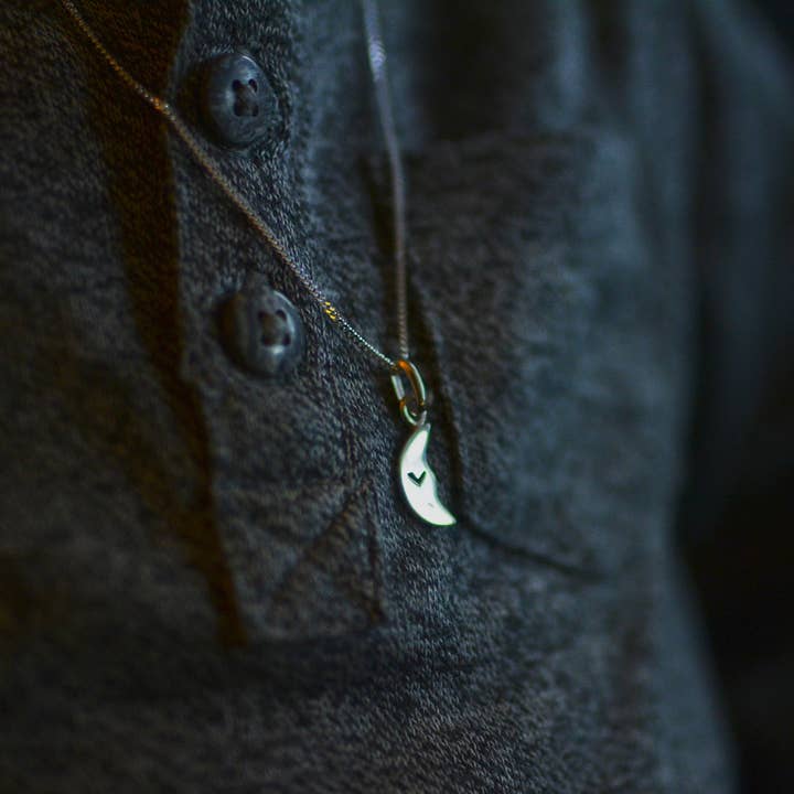 Colar lua de prata esterlina por atacado de RoxyLab