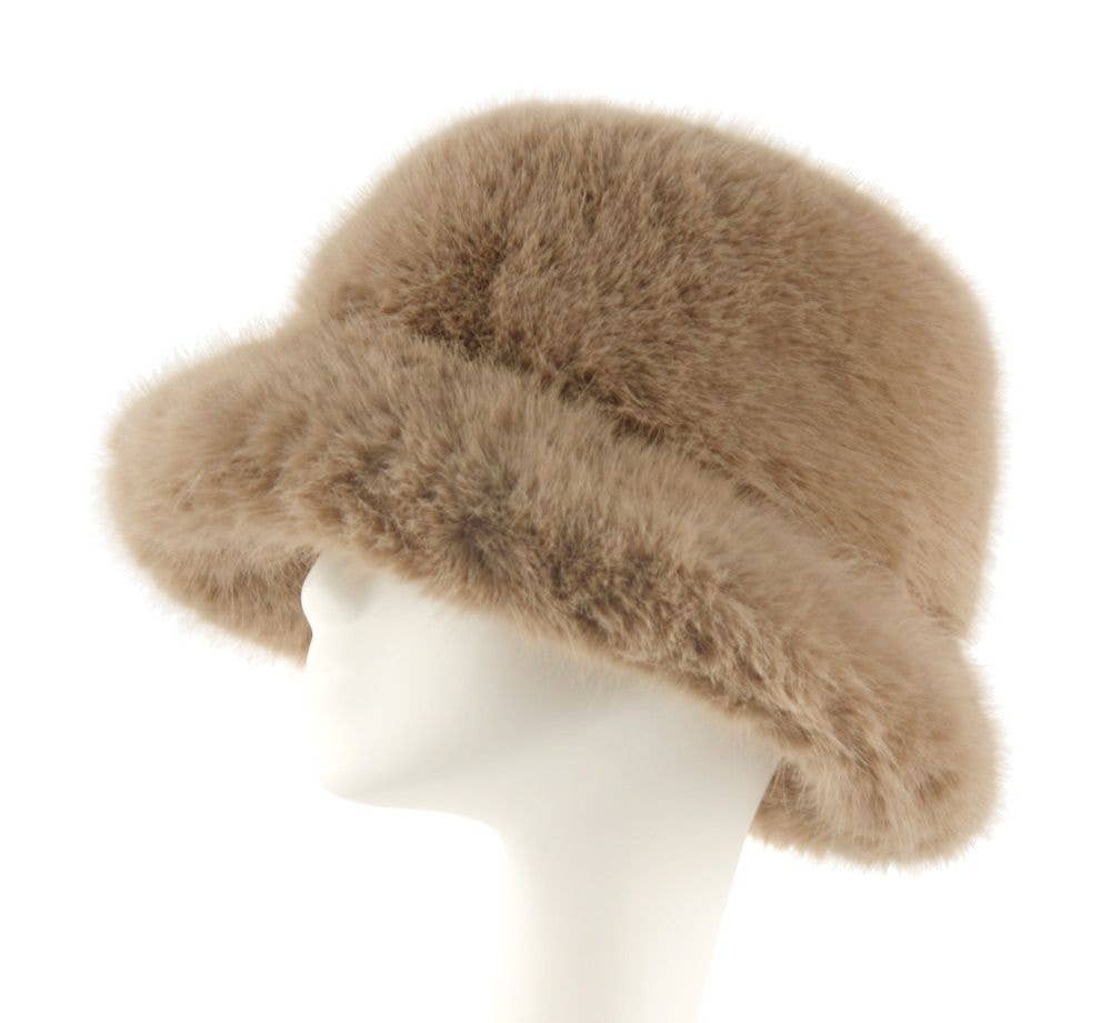 Epoch hats - Wholesale Bucket Hat - Women's - Faux Fur Bucket Hat2