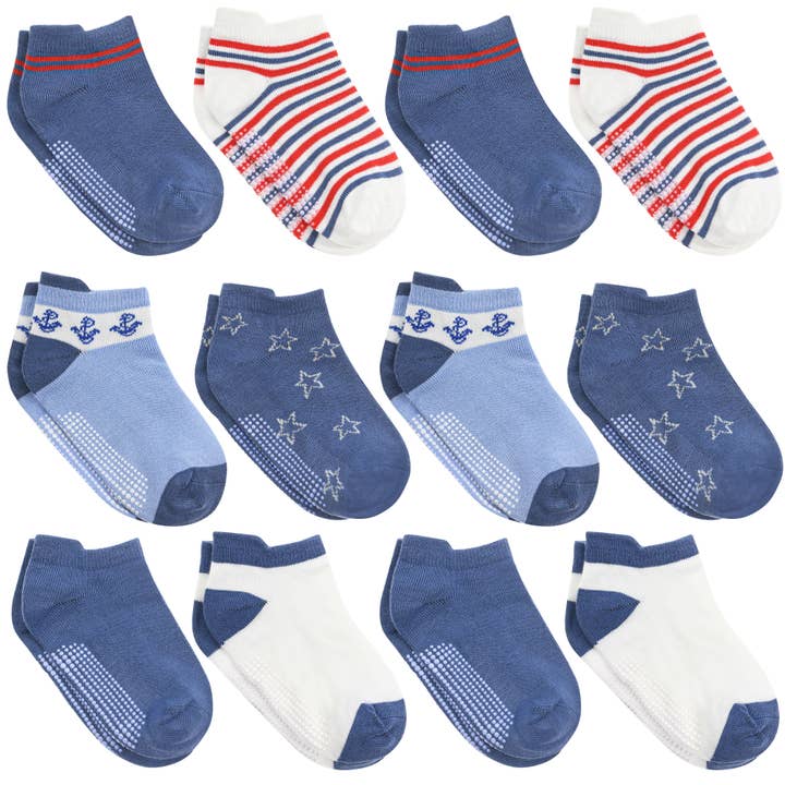 Debra Weitzner - Wholesale Socks - Kids - Baby and Toddler Ankle Socks- 12 Pairs4