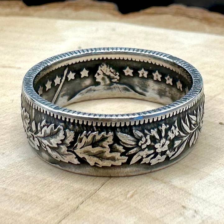 Anillo suizo de plata de 1 franco para venta al por mayor de Mountainstruck Coin Rings and Jewelry