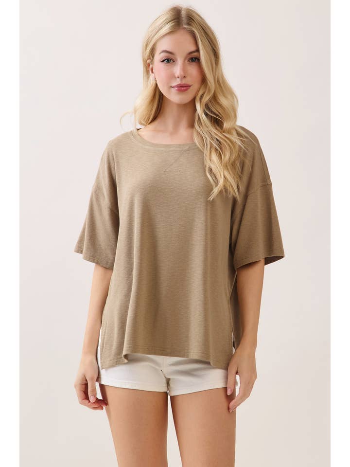 RELAXED OVERSIZED T-SHIRT - VGT300063 for wholesale by Final Touch