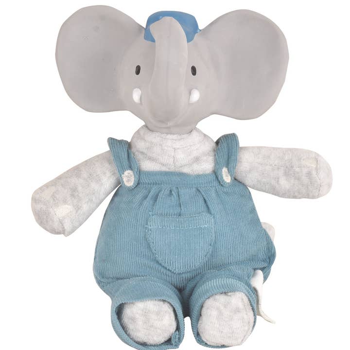 Tikiri Toys LLC - Wholesale Teether (Not Clip-On) - Baby - Mini Alvin the Elephant Rubber Head Toy