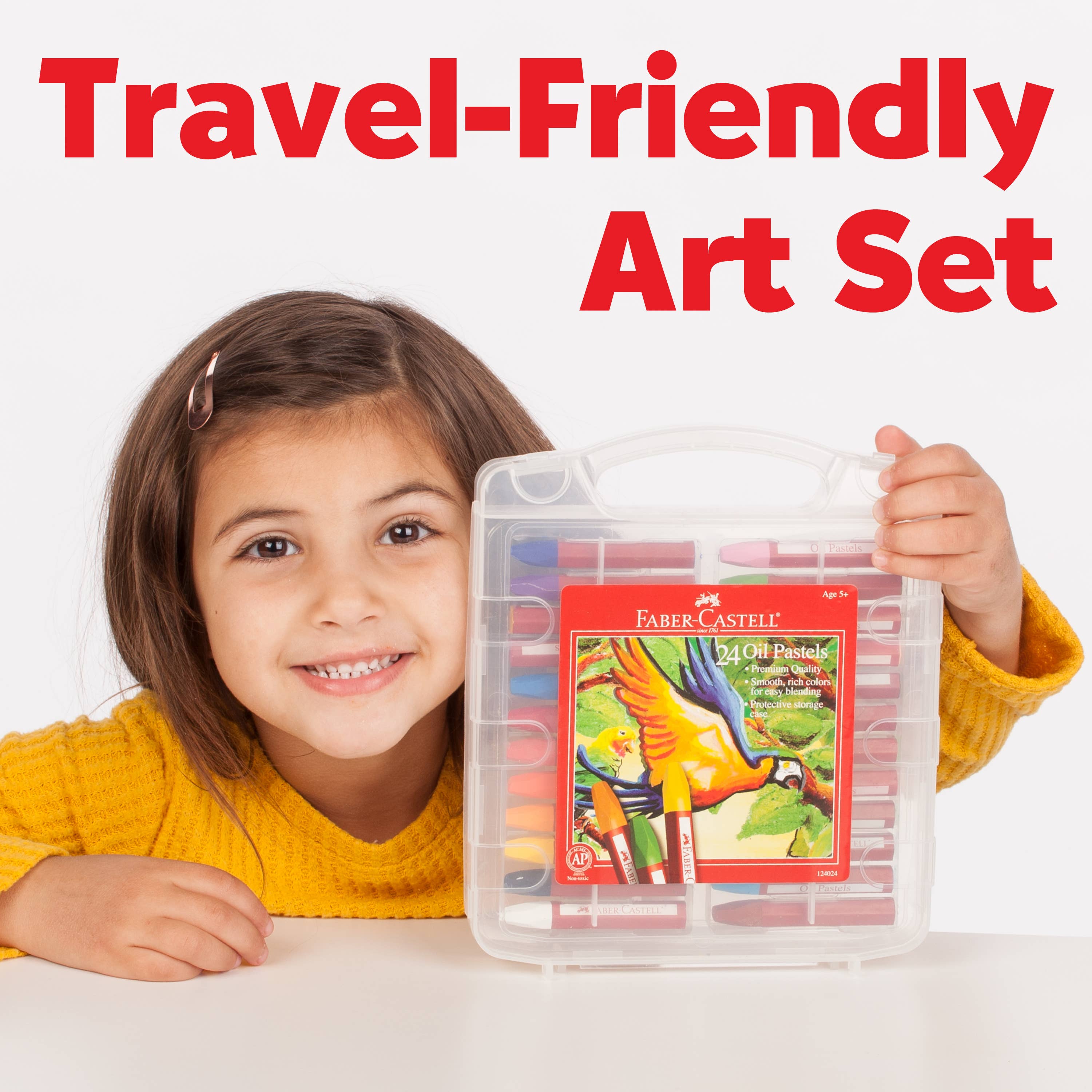 Faber-Castell / Creativity for Kids - Wholesale Art Set - Kids & Baby - 24 Oil Pastels in Storage Case for Kids6