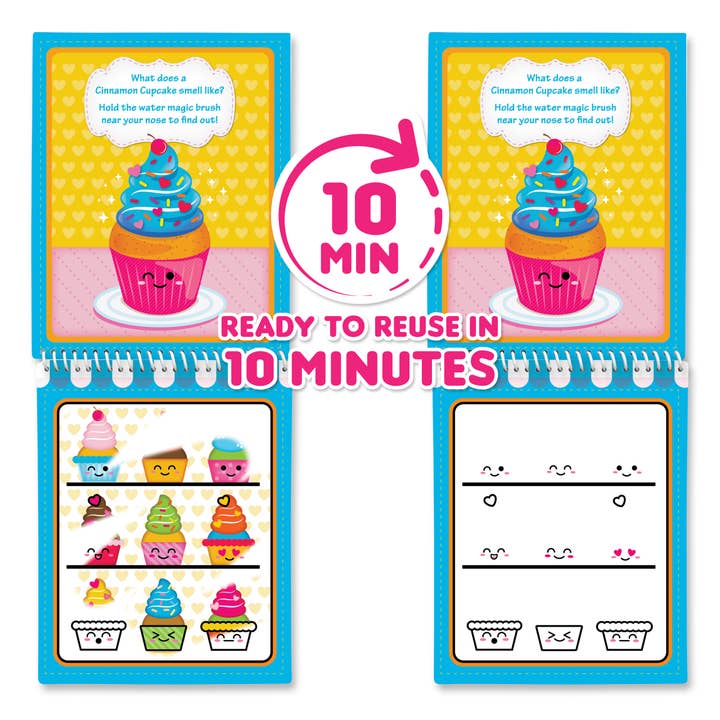 Scentco, Inc - Wholesale Coloring Book - Kids & Baby - Water Magic - Bakery (Cinammon Bun)