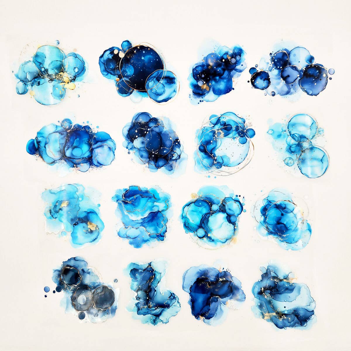 MIC & MIM Premium Paper Shop - Wholesale Washi Tape - MIC | PET Tape (Foiled & Embossed) : Blue Splash1