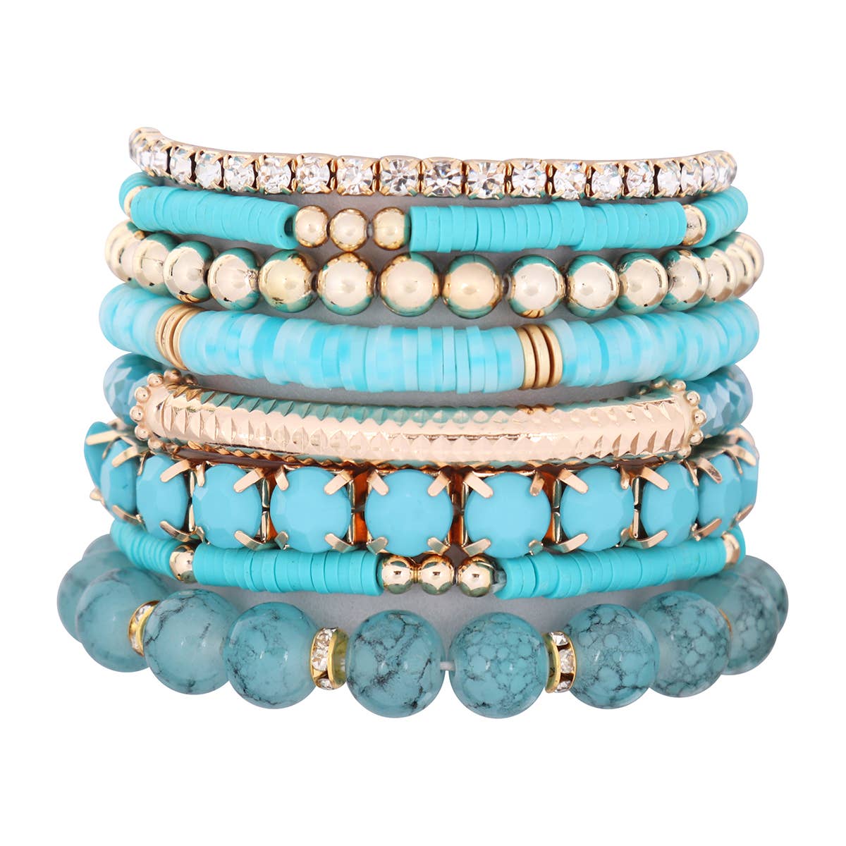 MYS Wholesale Inc - Vente Bracelet de perles - Bracelet extensible à breloques Fimo Ccb Mix1