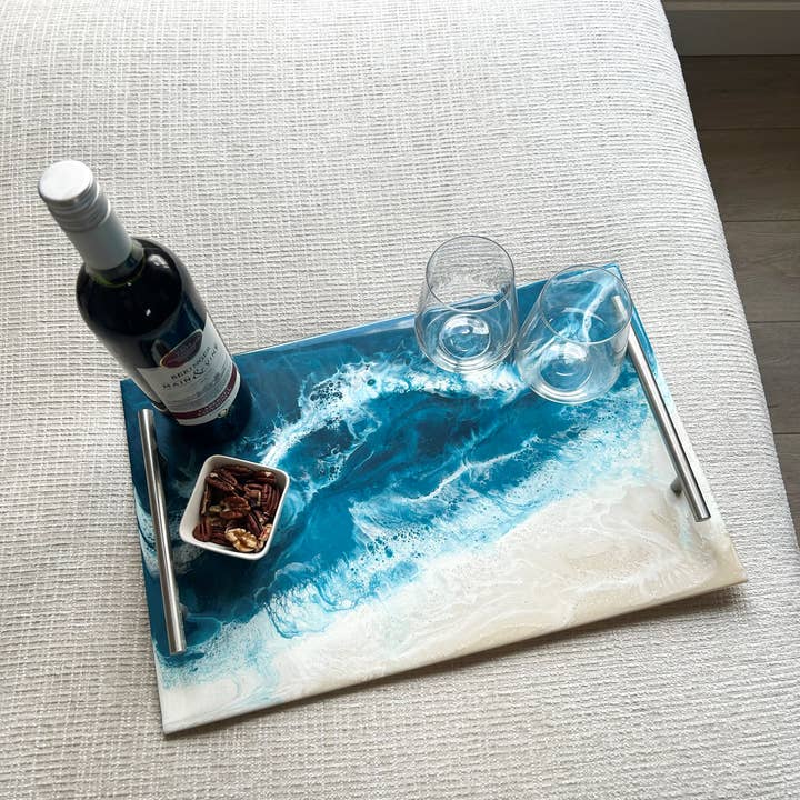 Lynn & Liana Designs - Vendita all'ingrosso Vassoi da portata - Vassoi da portata in resina con manici - NESSUN DAZIO! Decorazioni natalizie11