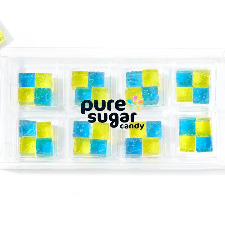 Pure Sugar Candy - Wholesale Hard Candy - Blue Raspberry Lemonade - Hard Candy Cubes