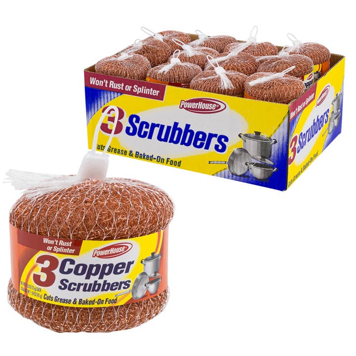 Deluxe Import Trading - Wholesale Cleaning Sponge - SCOURING PAD 3pk COOPER