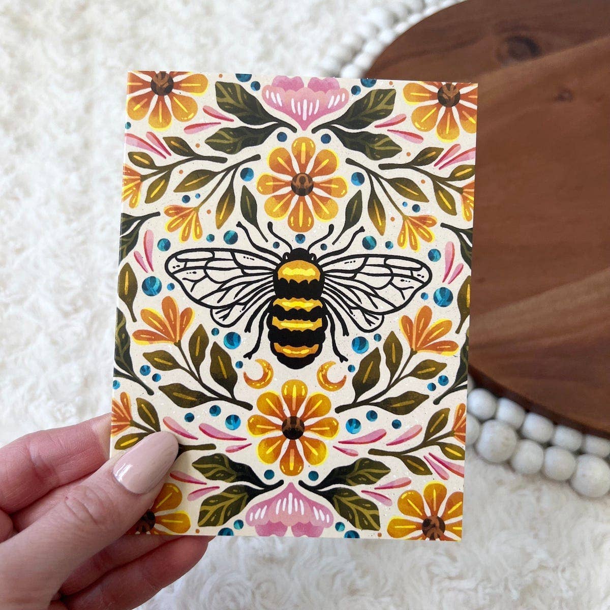 Big Moods - Wholesale Everyday Greeting Card - Bee & Floral Greeting Card2