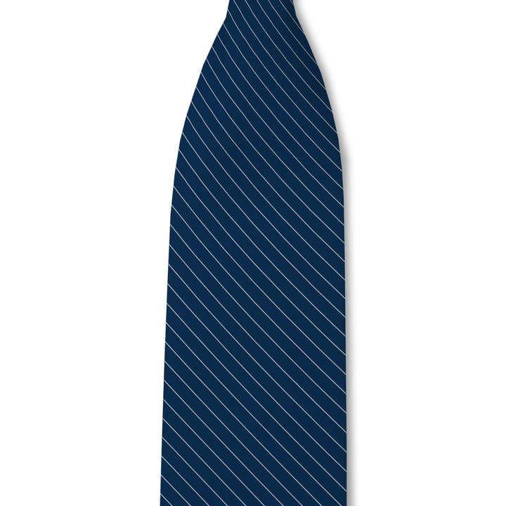 Tough Apparel - Wholesale Necktie - Men's - Harvey – Navy Blue Pinstripe Tie